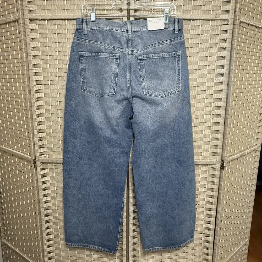 Jason Wu Barrel Ankle Jeans Size 8/27 Blue Salt Lake Wash Cotton NWT - Picture 3 of 12